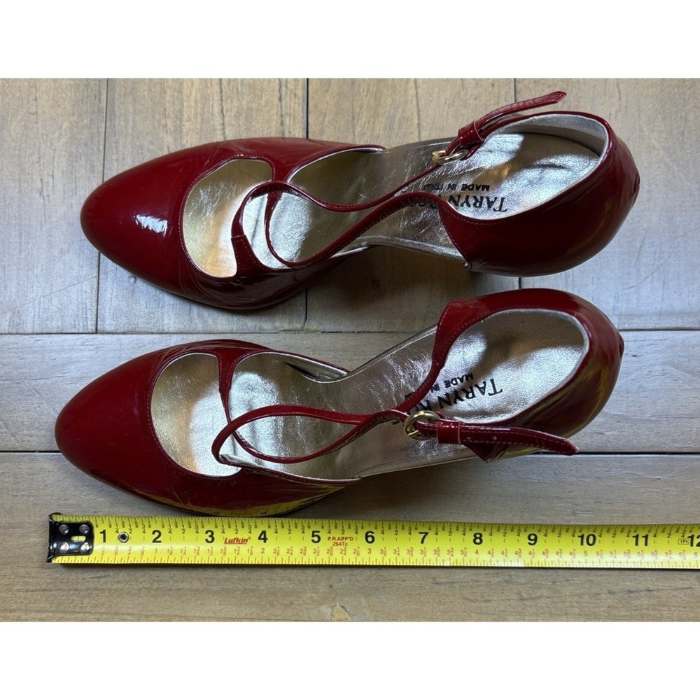 Taryn Rose Red Patent Leather Heels - Picture 11 of 12